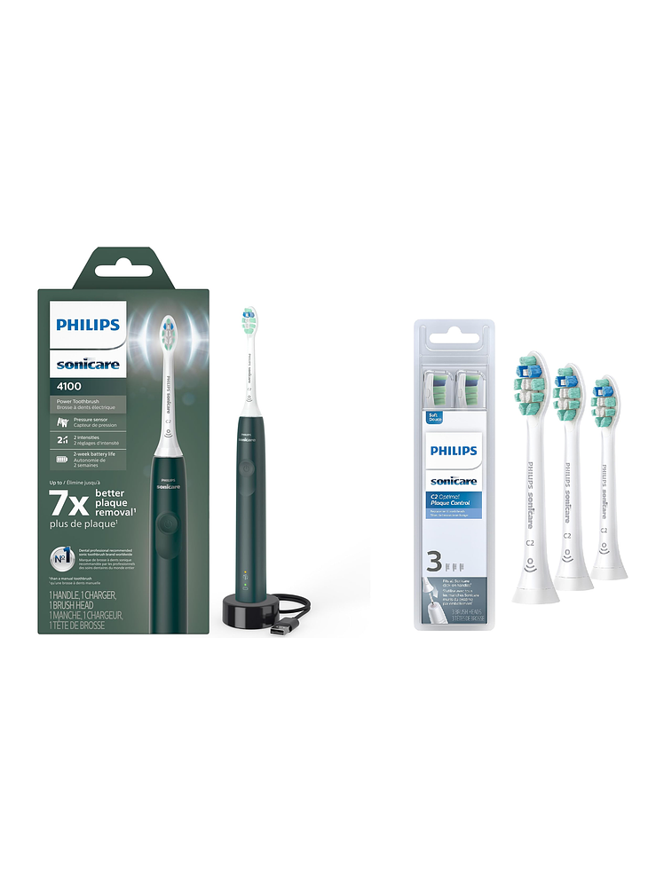 Cepillo eléctrico Philips Sonicare 4100 + X3 Cabezales C2 1