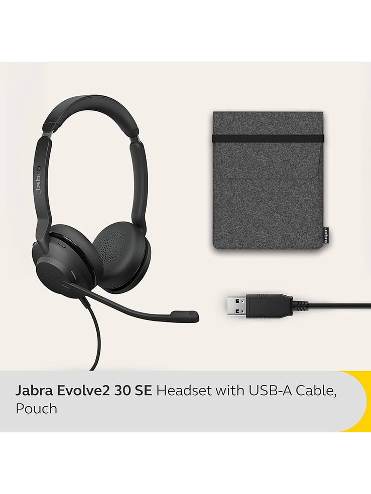 Audífonos Jabra Evolve2 30 SE MS (USB-A) con Cancelación de Ruido 4