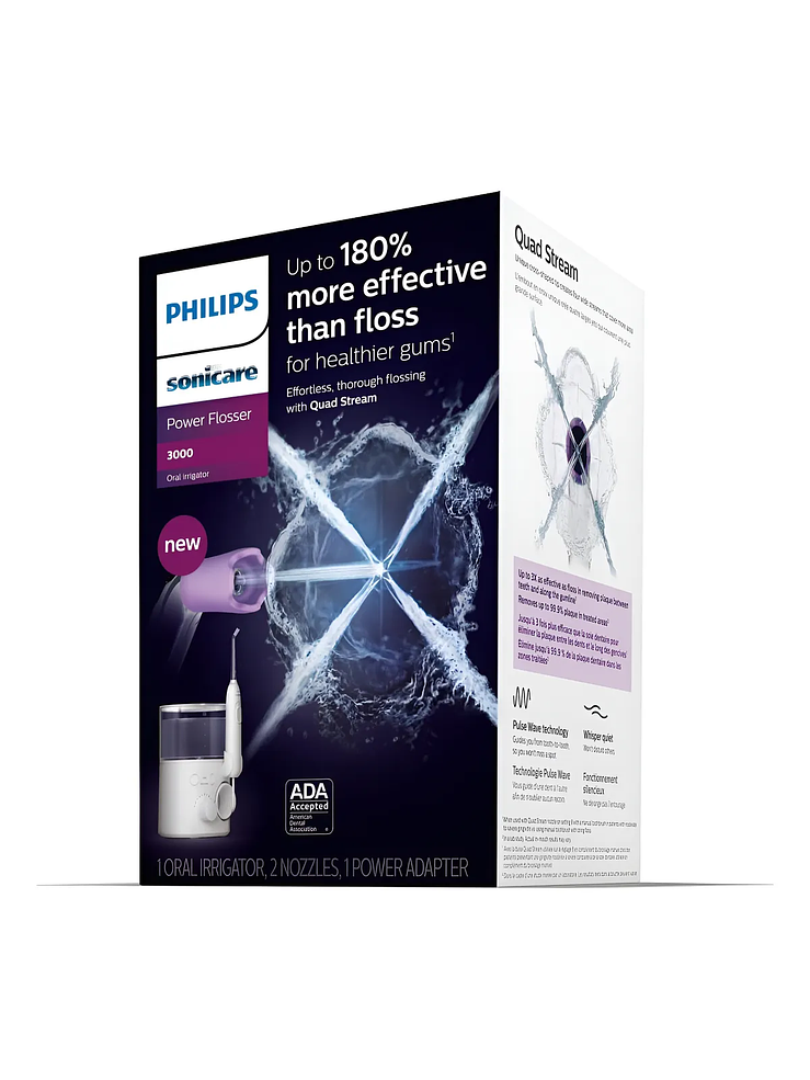 Irrigador bucal Philips Sonicare Power Flosser 3000 Blanco (HX3711/20) 3