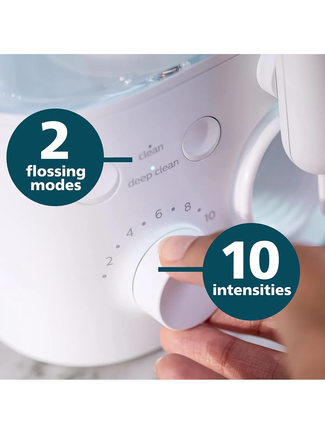 Irrigador bucal Philips Sonicare Power Flosser 3000 Blanco (HX3711/20) 6