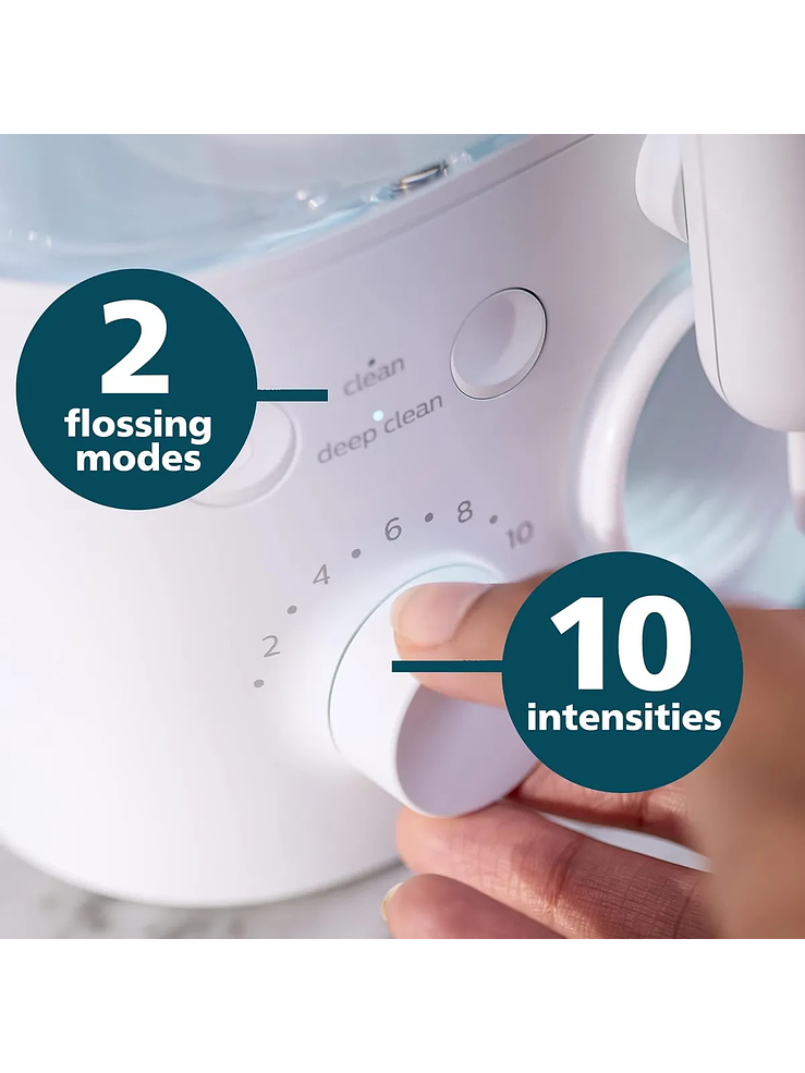 Irrigador bucal Philips Sonicare Power Flosser 3000 Blanco (HX3711/20) 6