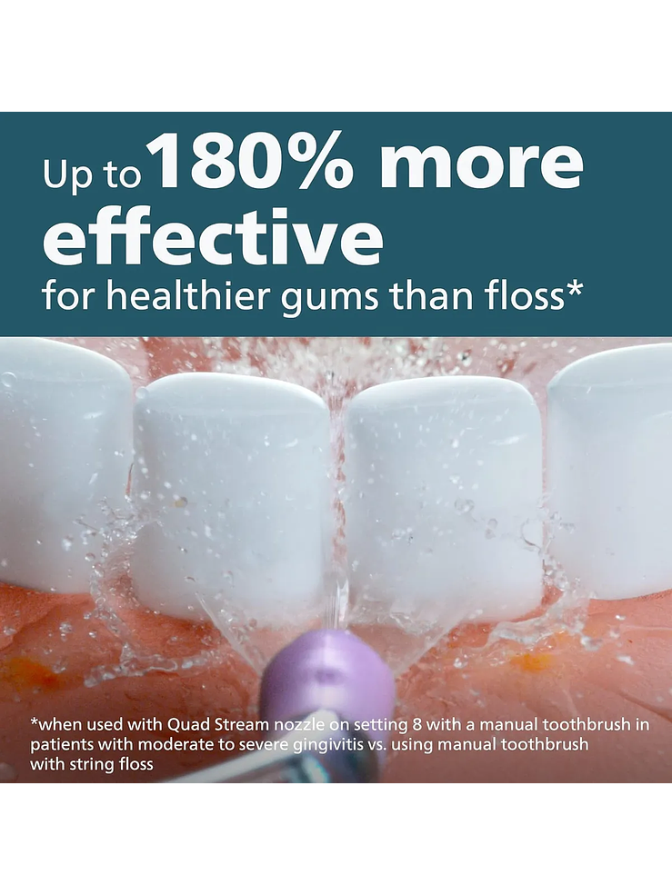 Irrigador bucal Philips Sonicare Power Flosser 3000 Blanco (HX3711/20) 8