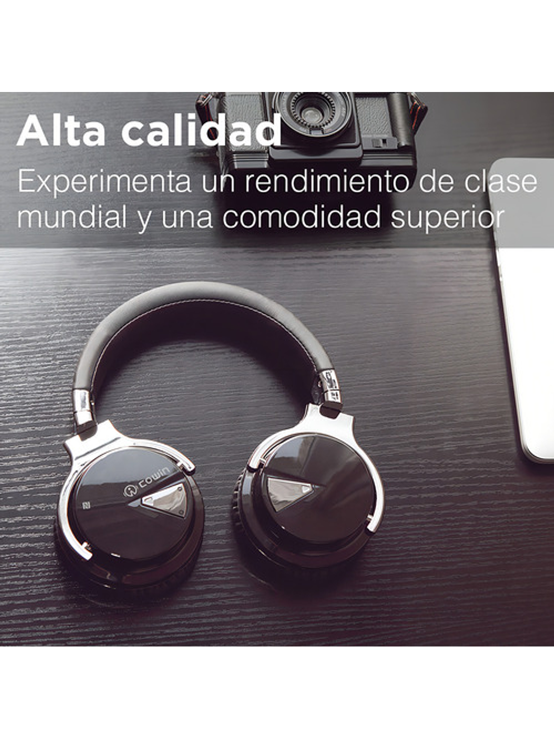 Audífonos Over-head Cowin E7 Con Cancelación De Ruido 5