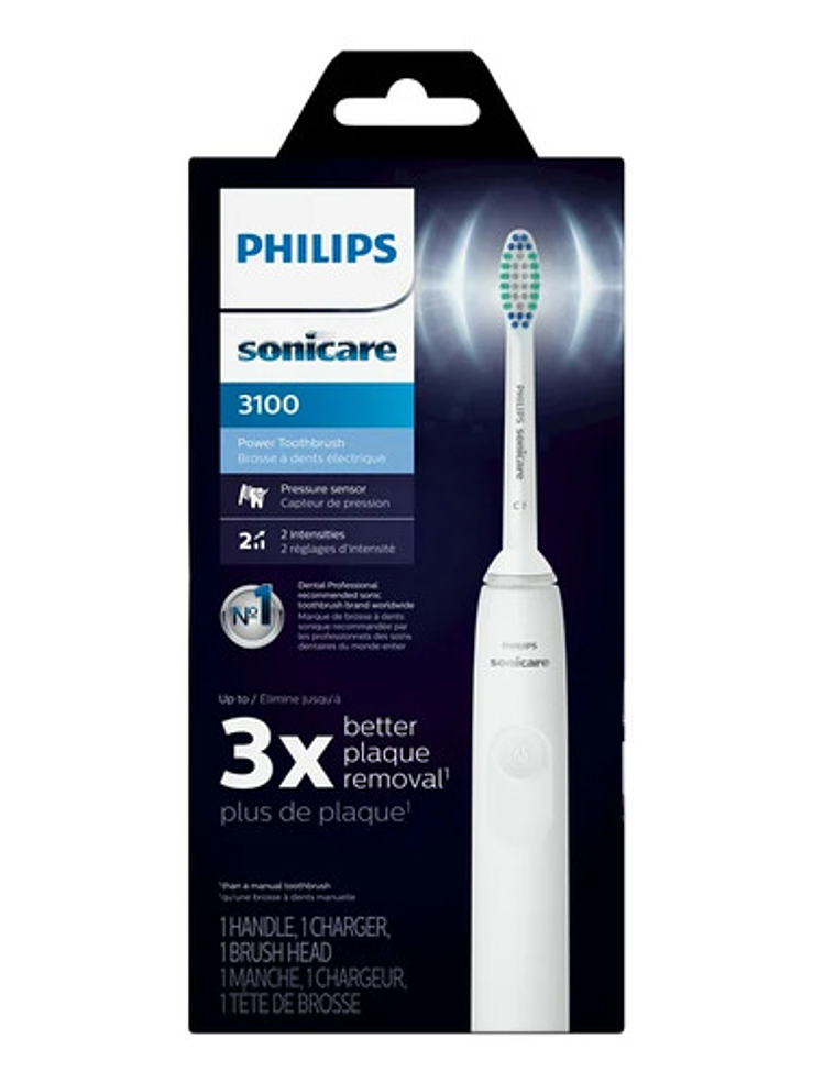Cepillo Eléctrico Philips Sonicare 3100 + 3x Cabezales C2 9