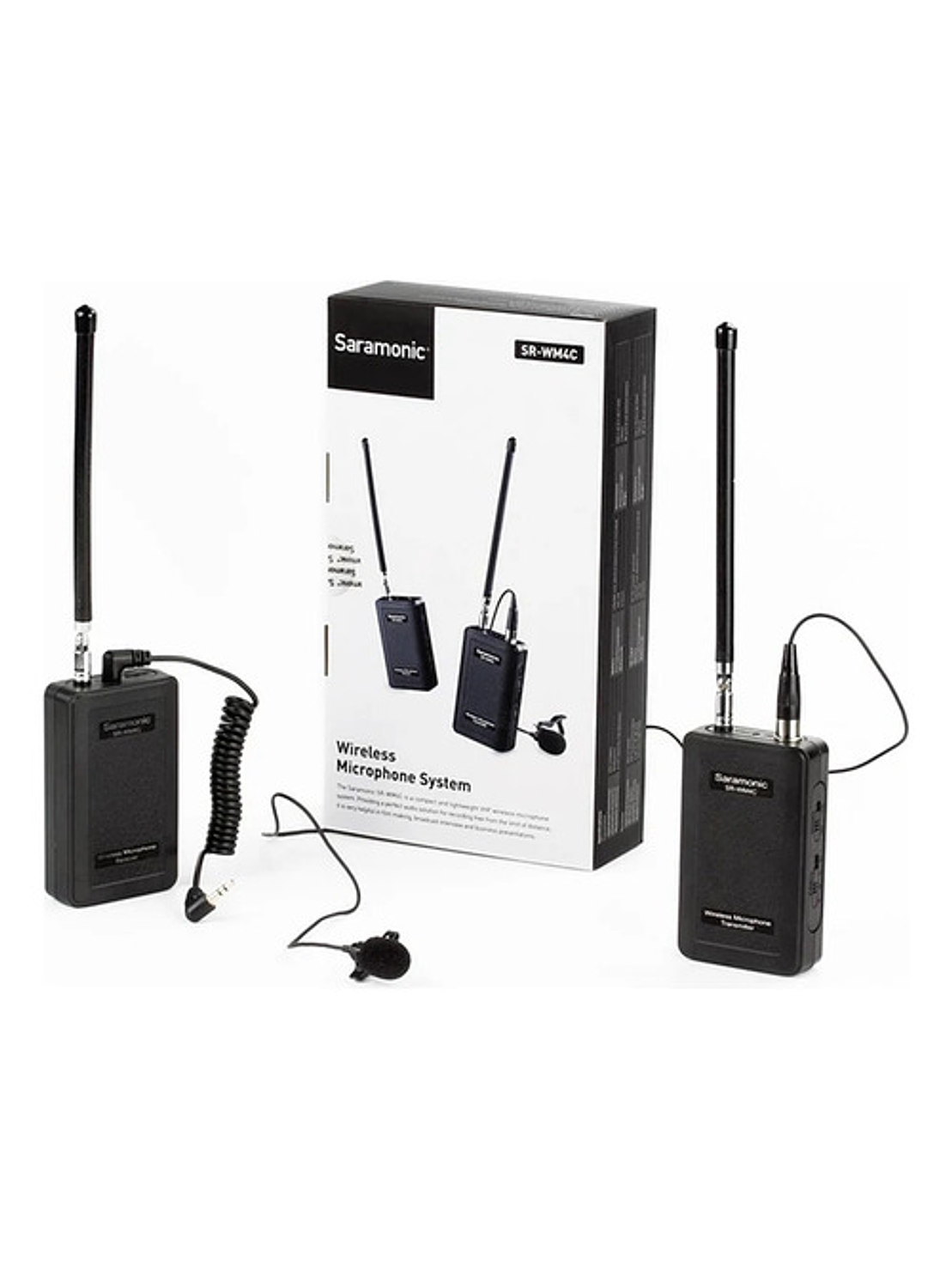 Micrófono Saramonic Inalámbrico Dinámico Omnidireccional Negro Sr-wm4c Lavalier 5