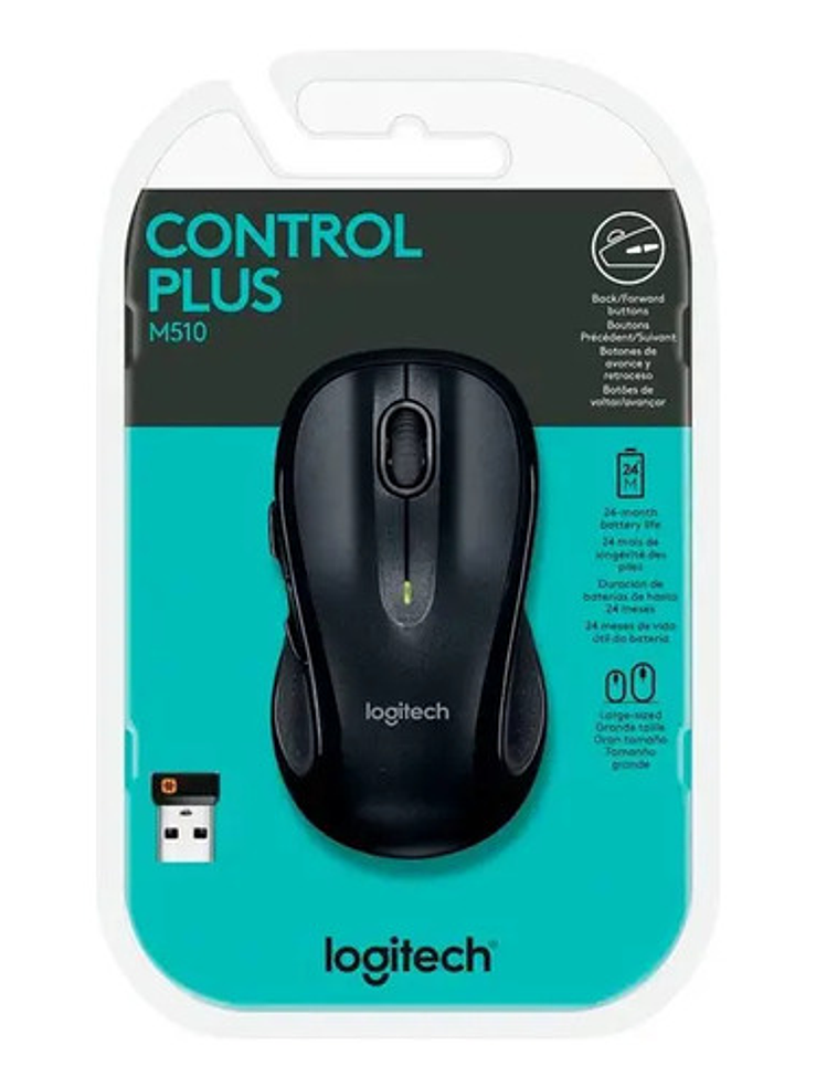 Mouse Inalámbrico Logitech M510 Negro 6