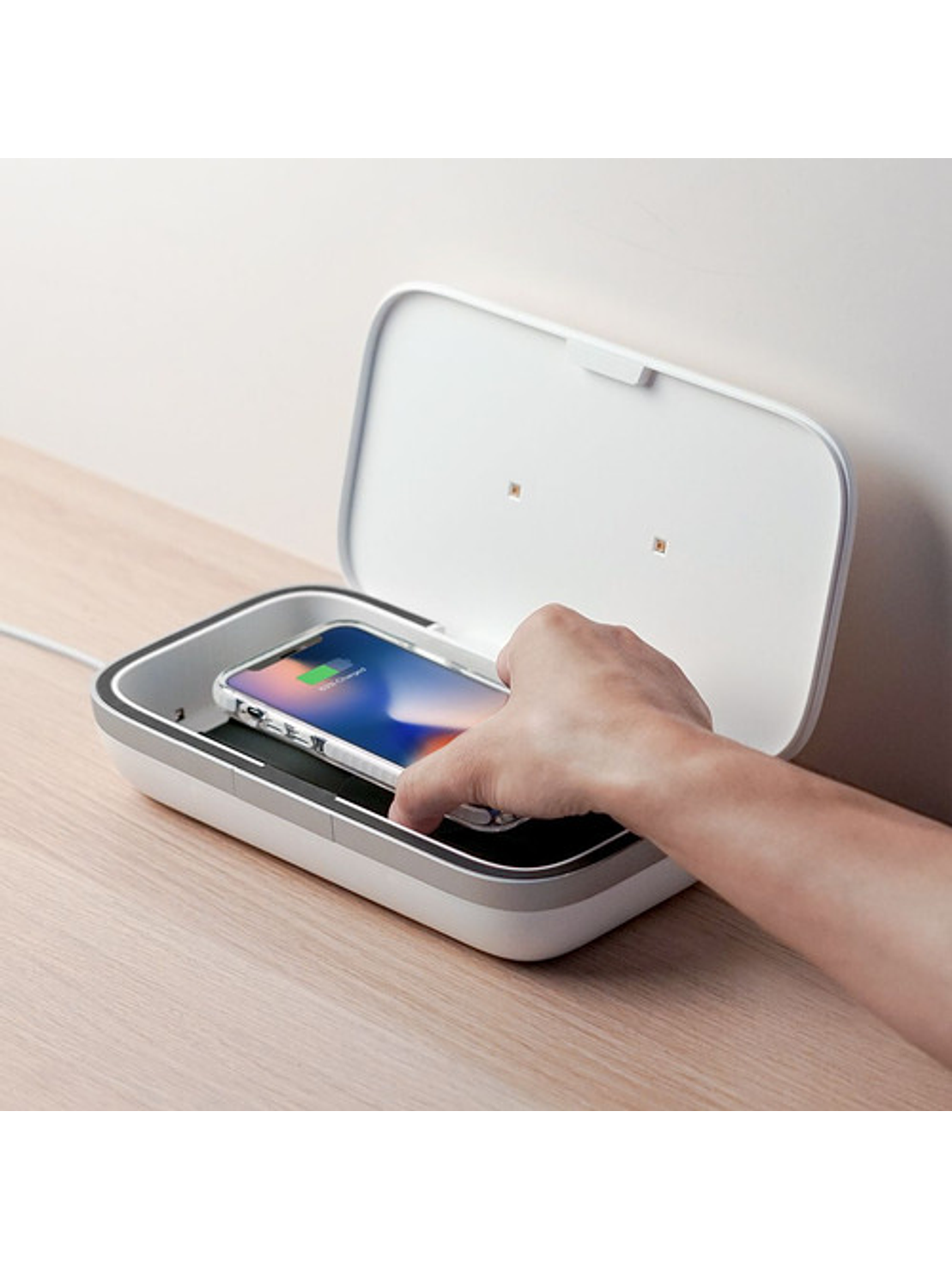 Samsung Cargador Inalámbrico 10w + Esterilizador Uv 7