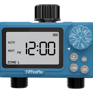 Programador De Riego Digital De 2 Zonas Automático