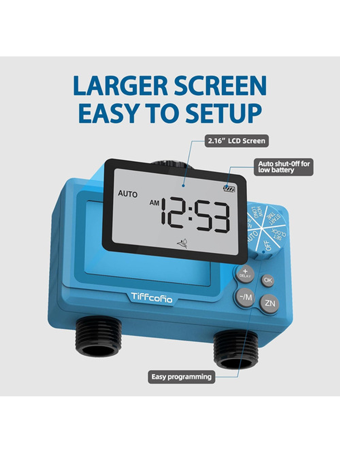 Programador De Riego Digital De 2 Zonas Automático 3