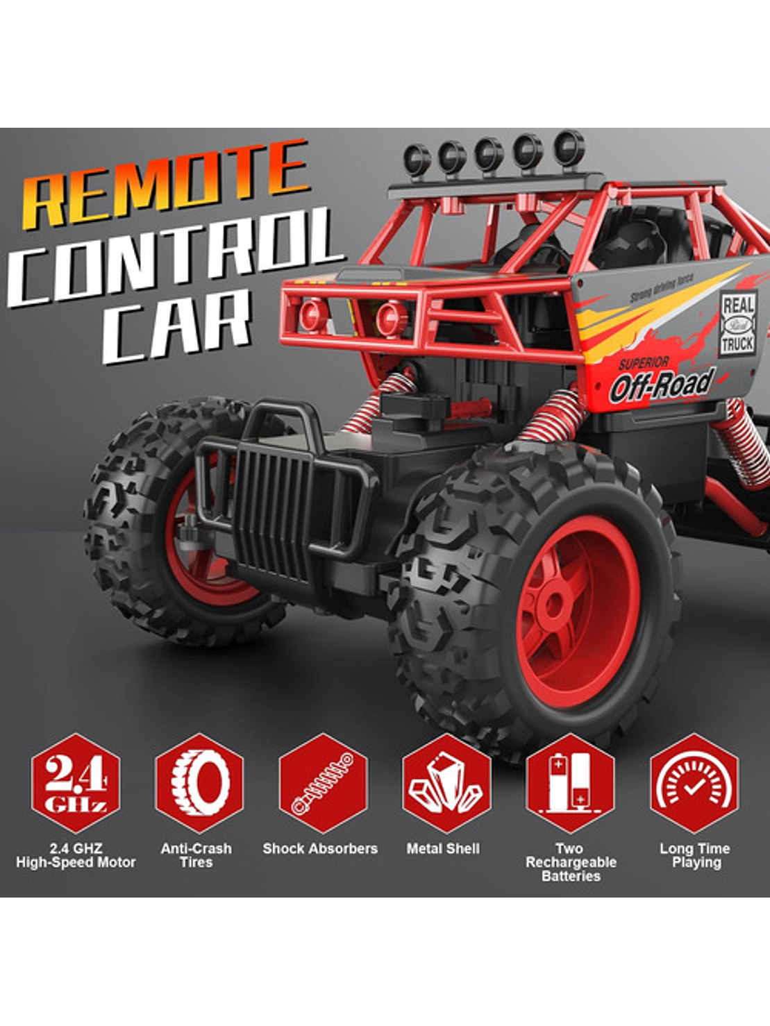 Vehículo Control Remoto Guokai 4wd Rc Rock Crawler 1:14 2