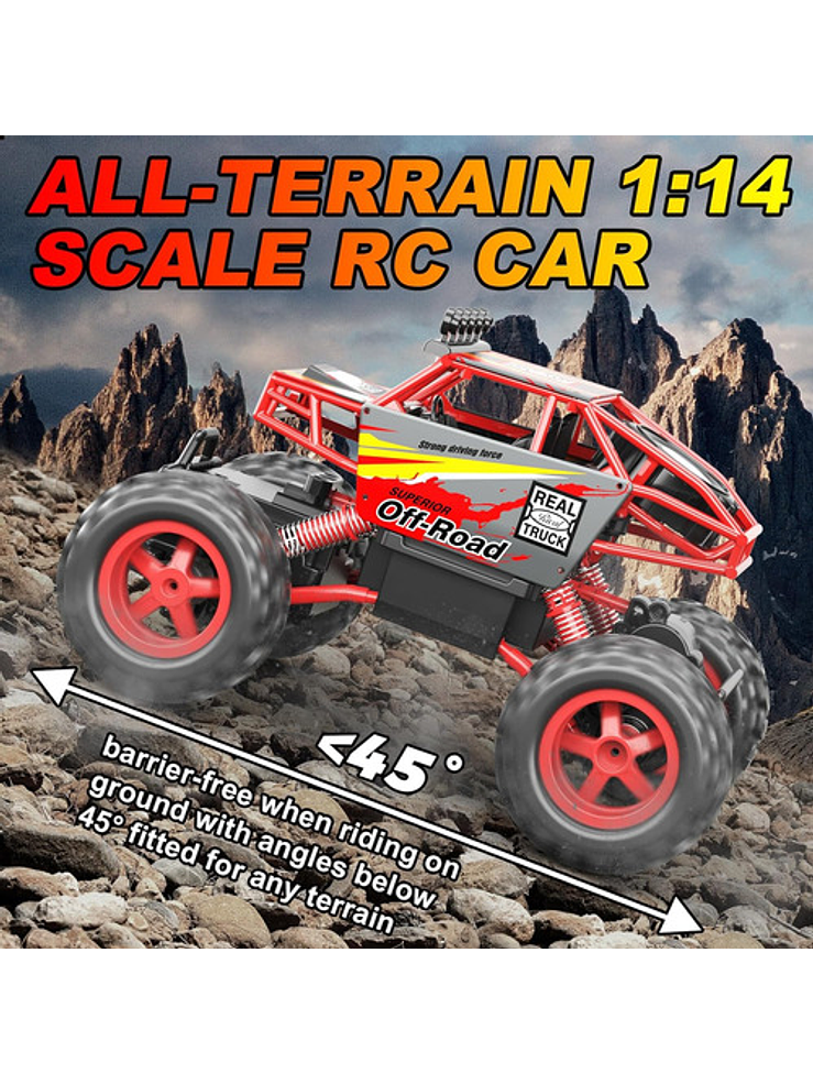 Vehículo Control Remoto Guokai 4wd Rc Rock Crawler 1:14 3