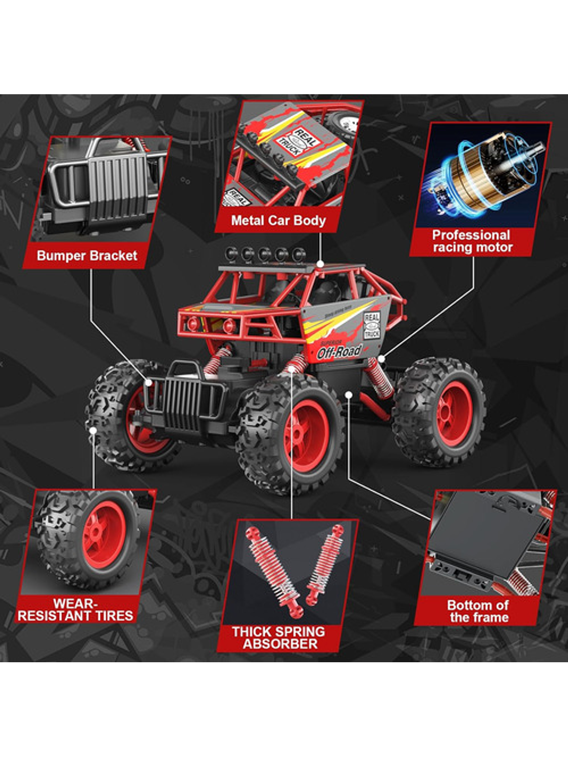 Vehículo Control Remoto Guokai 4wd Rc Rock Crawler 1:14 4