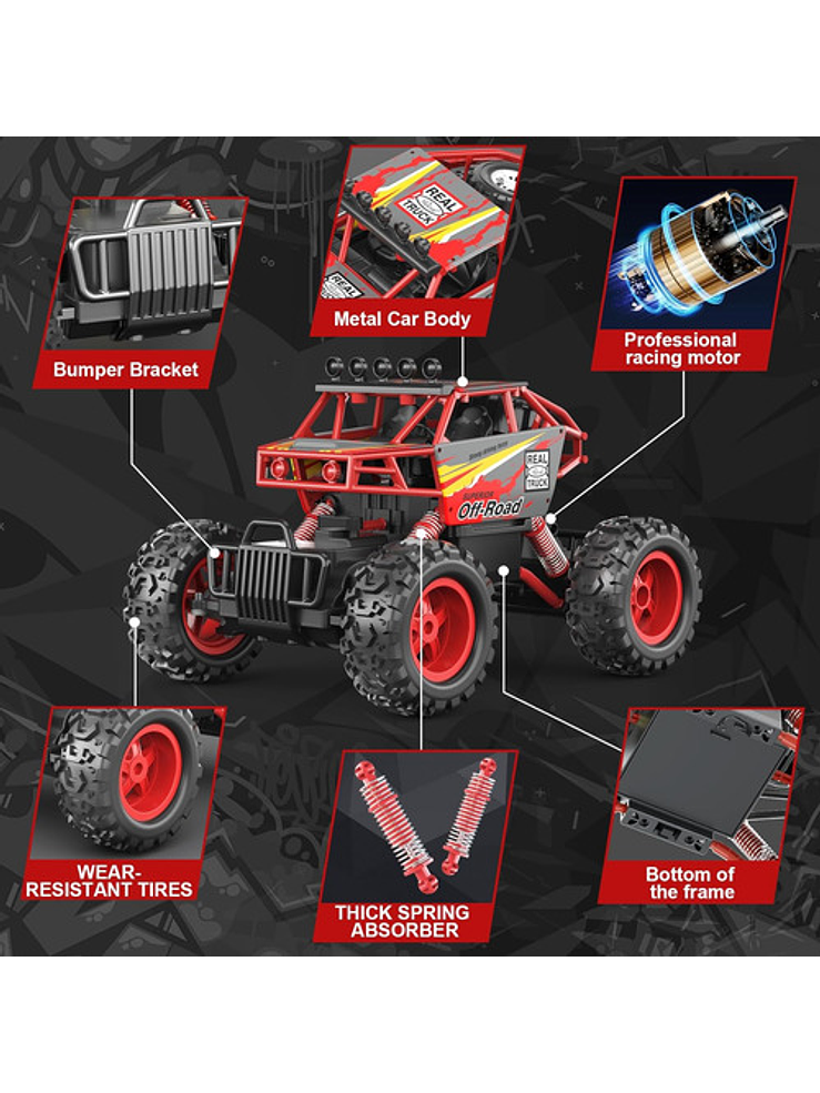 Vehículo Control Remoto Guokai 4wd Rc Rock Crawler 1:14 4