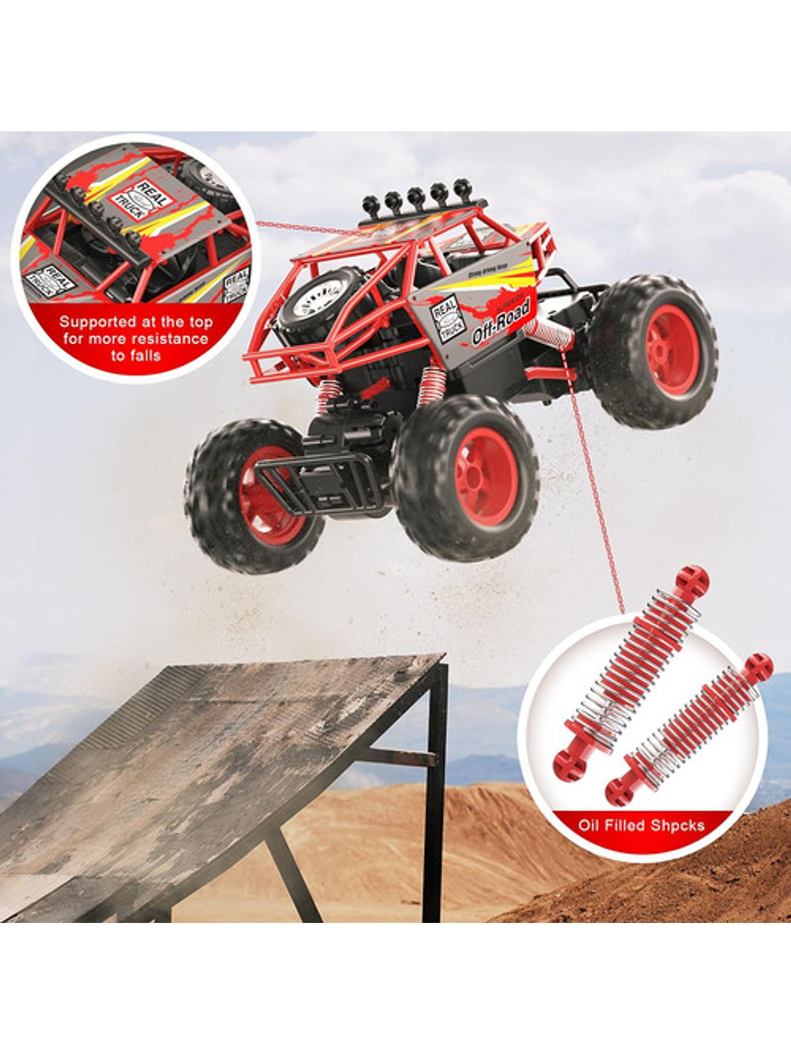 Vehículo Control Remoto Guokai 4wd Rc Rock Crawler 1:14 5