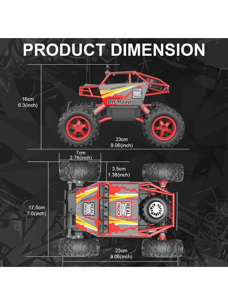 Vehículo Control Remoto Guokai 4wd Rc Rock Crawler 1:14 6