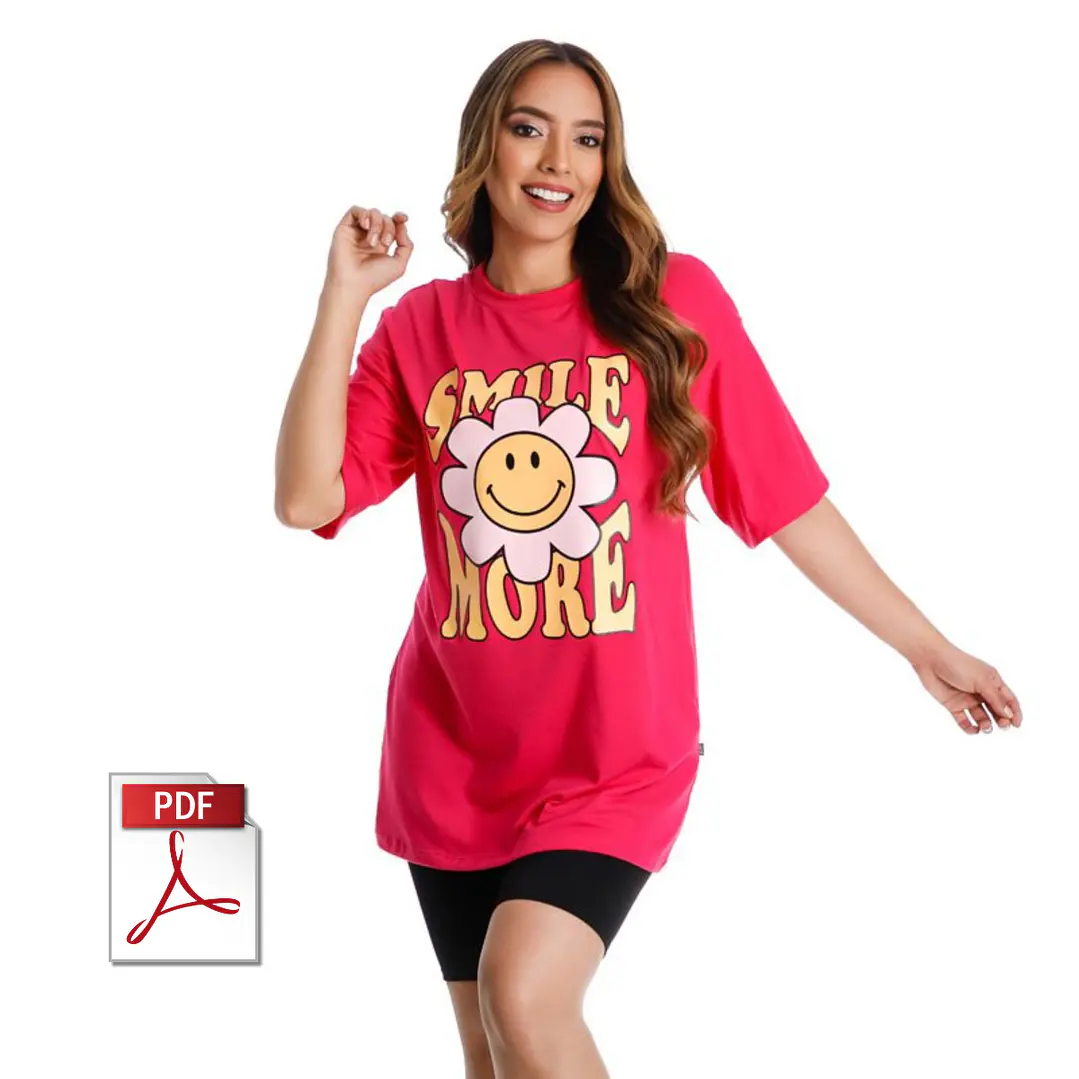 MOLDE DE CAMISETA OVERSIZE 01 | DAMA 1