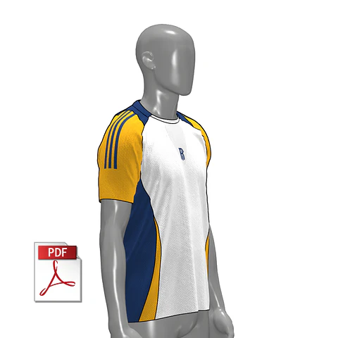 MOLDE DE CAMISETA FÚTBOL 03 | HOMBRE