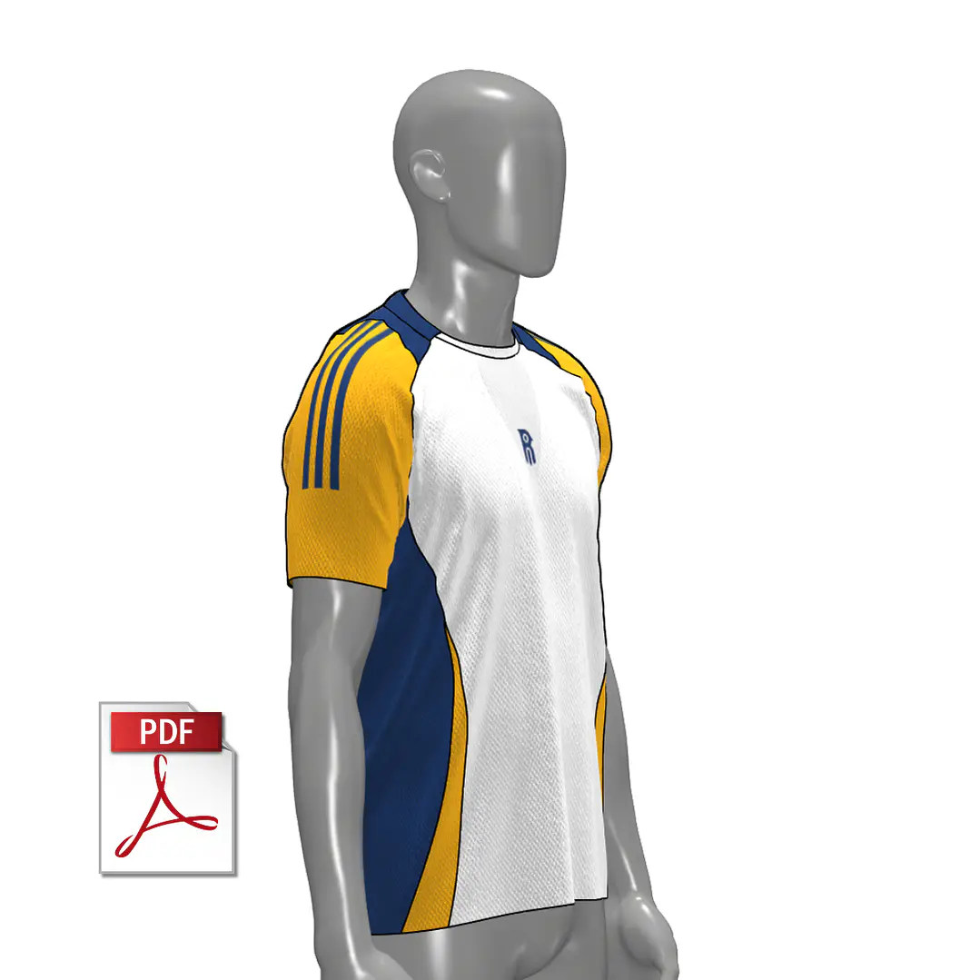 MOLDE DE CAMISETA FÚTBOL 03 | HOMBRE 2