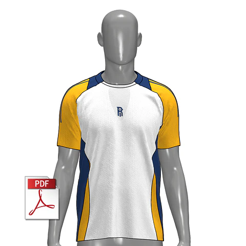 MOLDE DE CAMISETA FÚTBOL 03 | HOMBRE