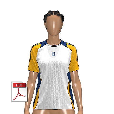 MOLDE DE CAMISETA FÚTBOL 03 | DAMA