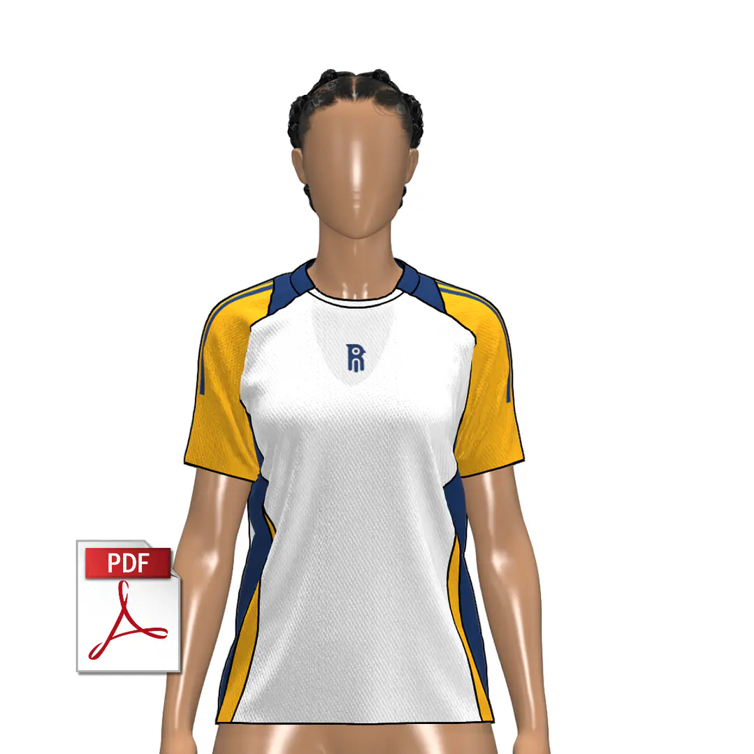 MOLDE DE CAMISETA FÚTBOL 03 | DAMA 1