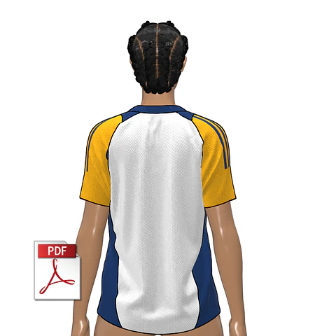 MOLDE DE CAMISETA FÚTBOL 03 | DAMA