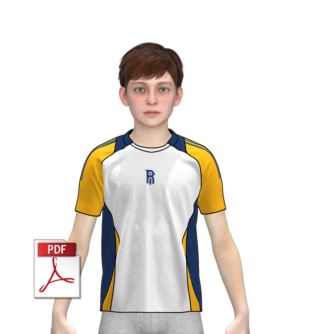 MOLDE CAMISETA FÚTBOL 03 | NIÑOS 1