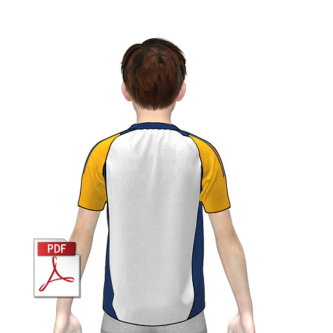 MOLDE CAMISETA FÚTBOL 03 | NIÑOS