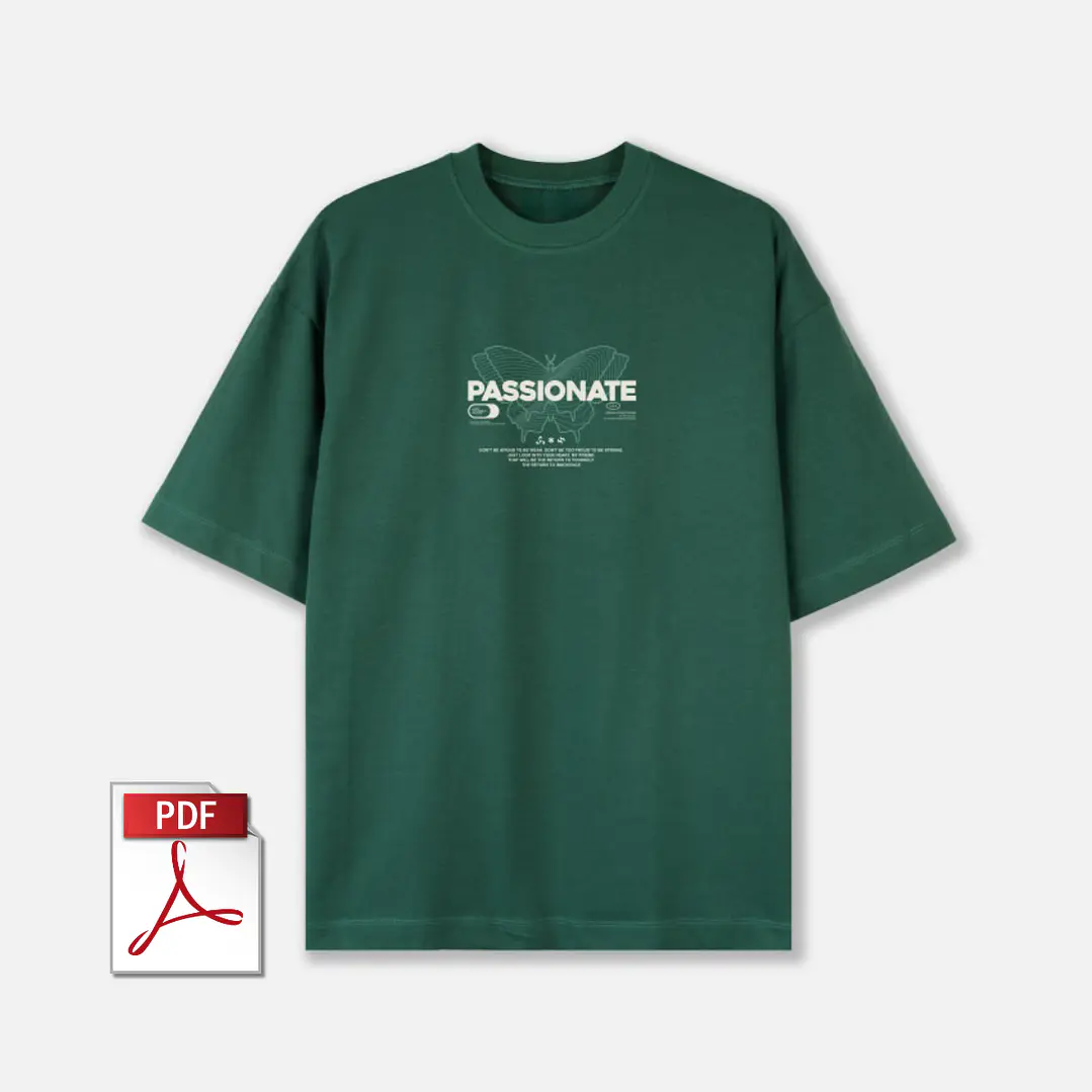 MOLDE DE PLAYERA OVERSIZE 01 | HOMBRE 1