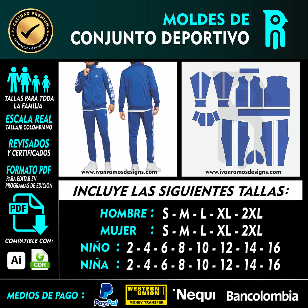 MOLDE DE CONJUNTO DEPORTIVO 01 1