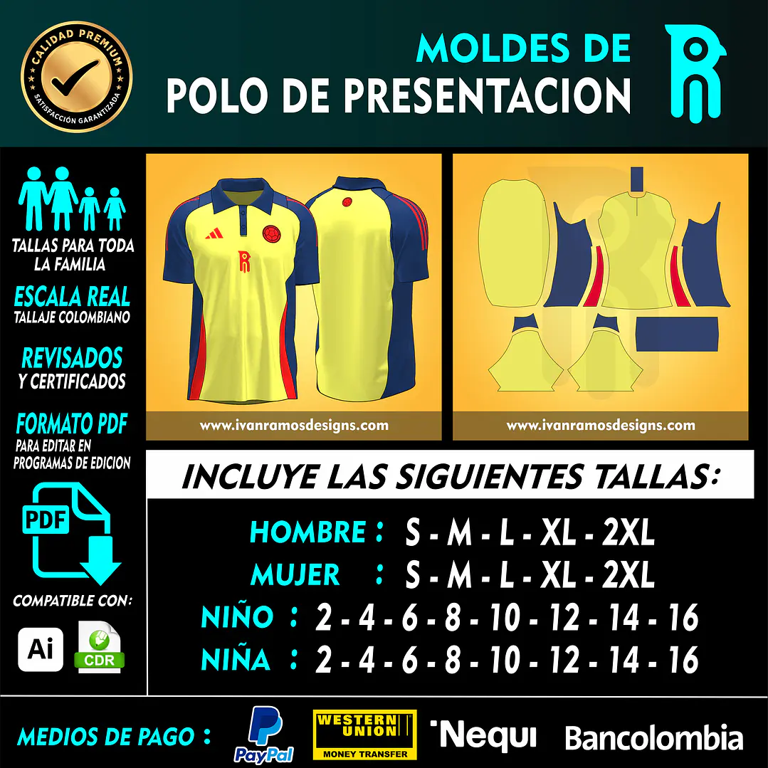 MOLDE DE CAMISA POLO DE PRESENTACIÓN 1