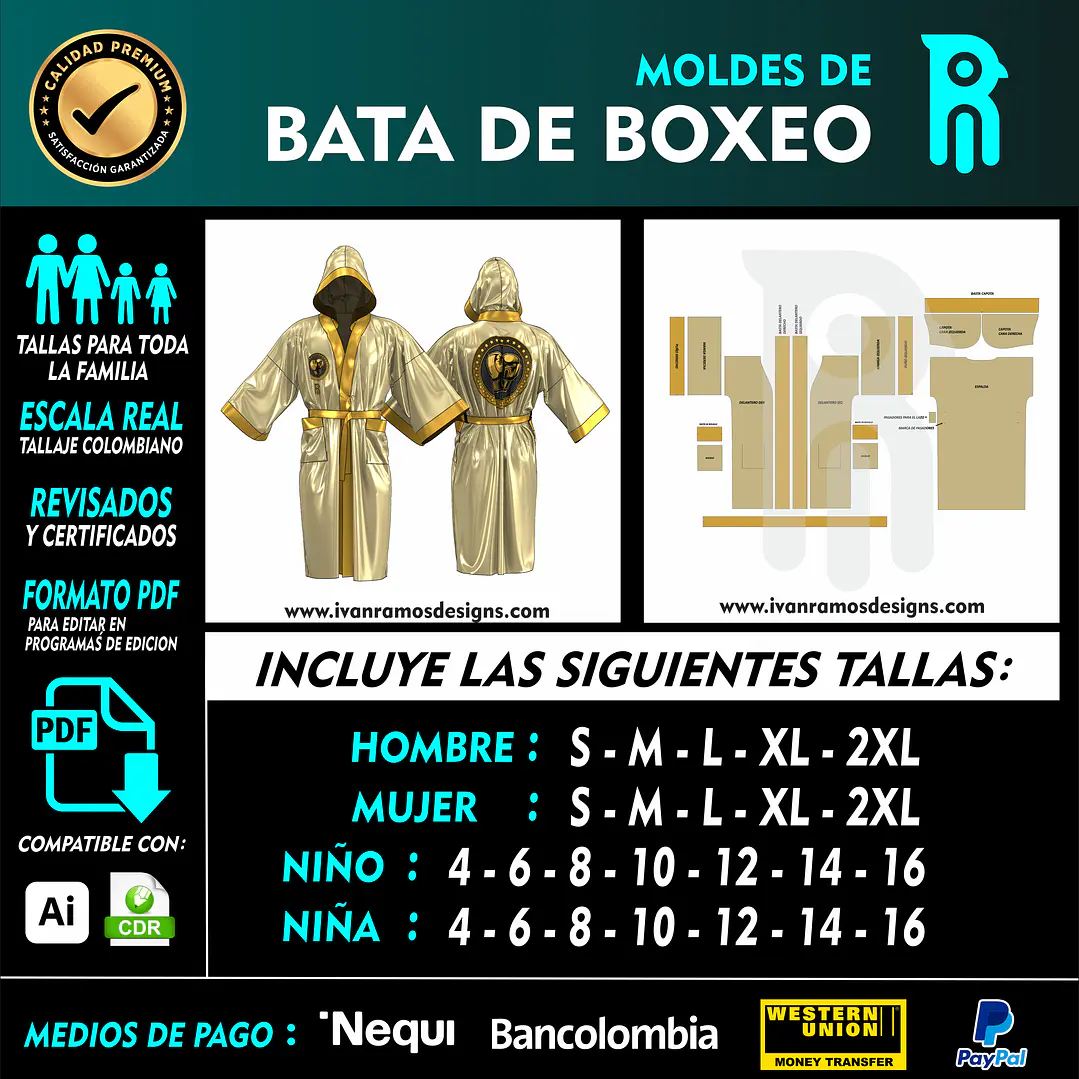 MOLDE DE BATA DE BOXEO 01 1