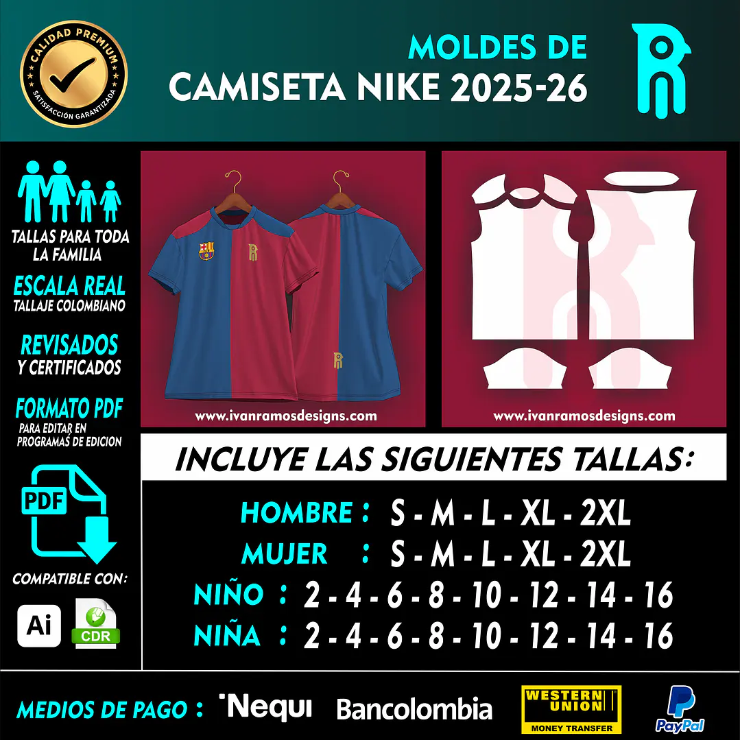 MOLDE DE CAMISETA NIKE 2025-26 1