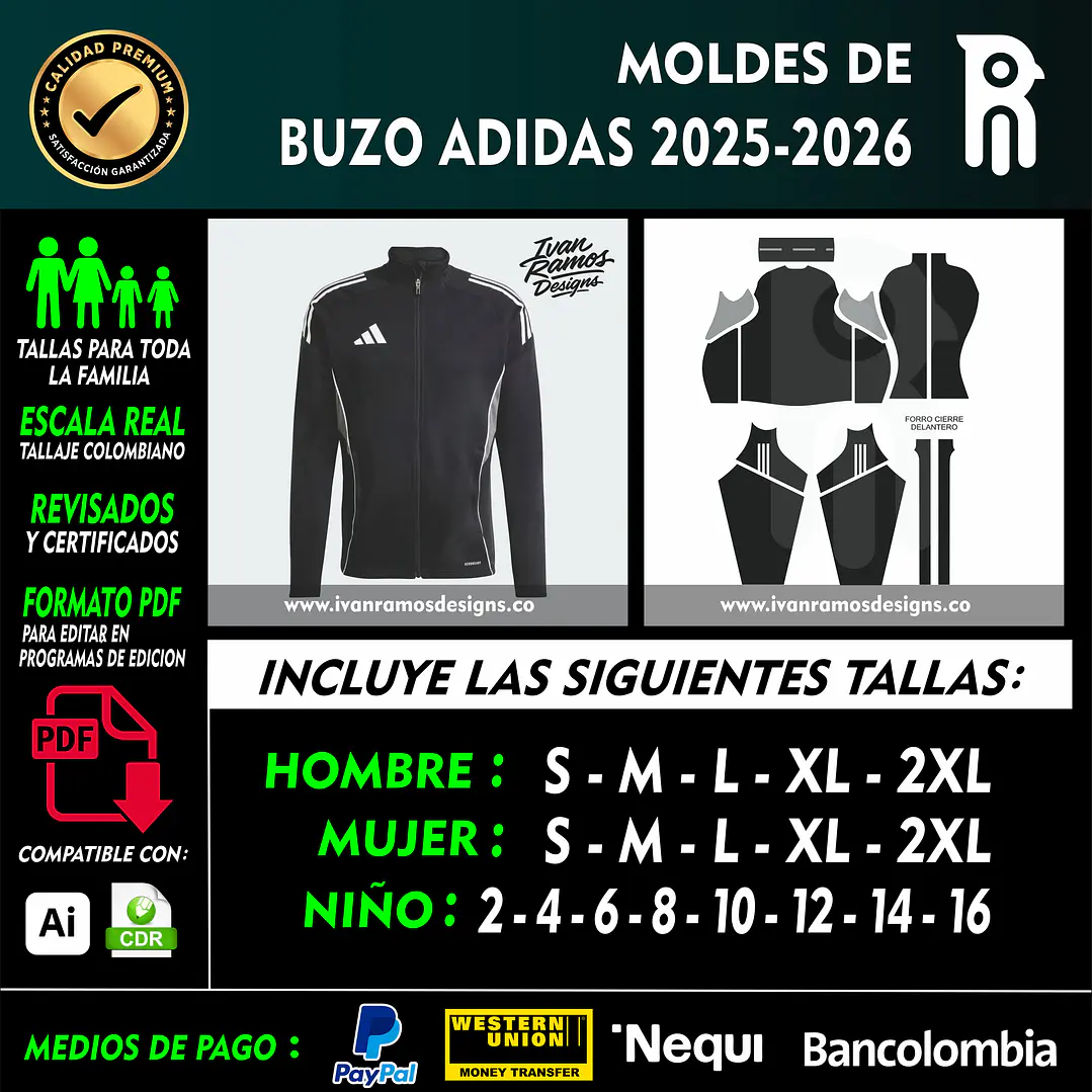 Moldes de BUZO ADID4S 2025-26 1