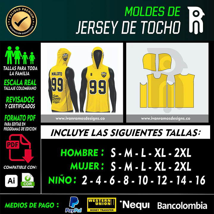 Moldes de JERSEY DE TOCHO 1