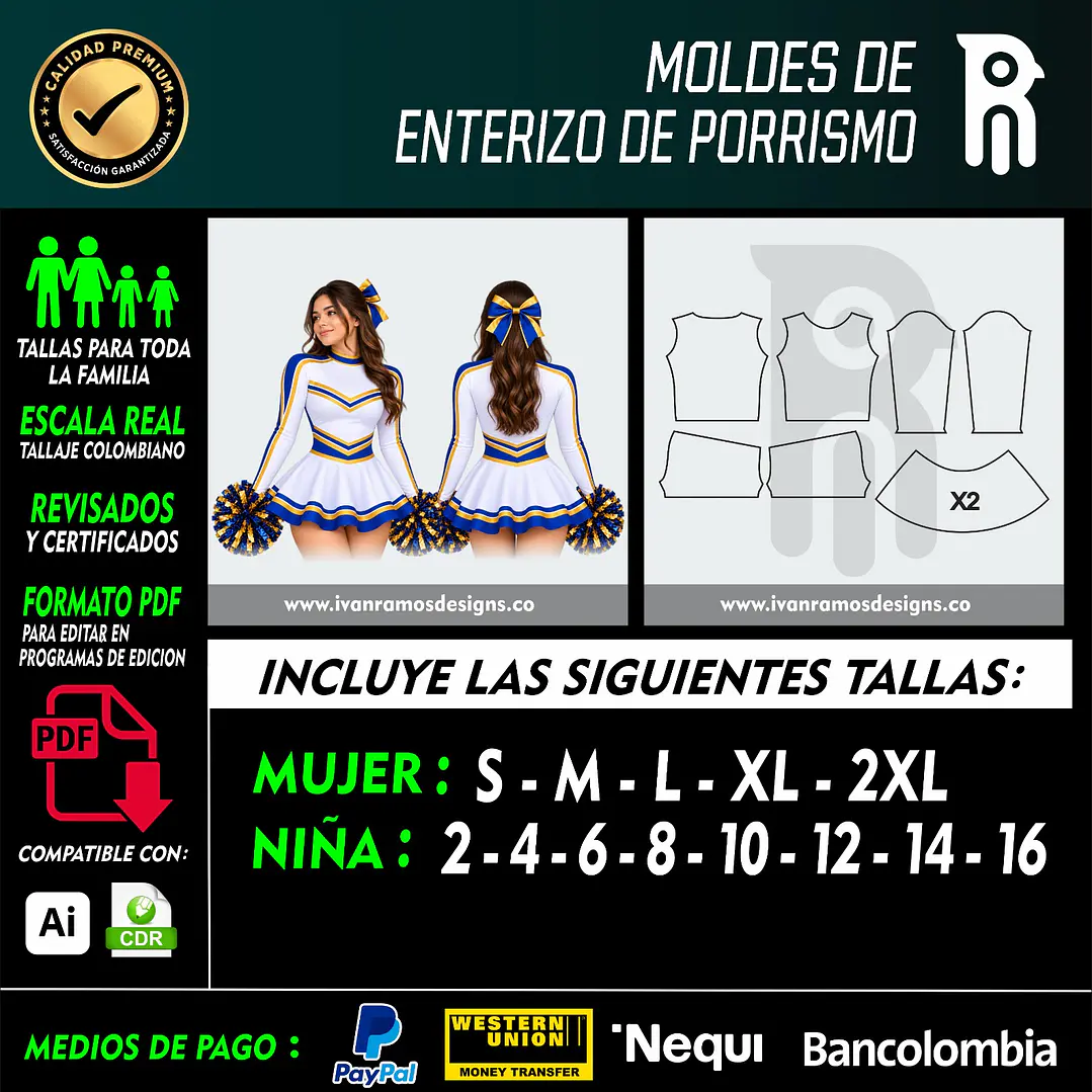 Moldes de ENTERIZO DE PORRISMO 1