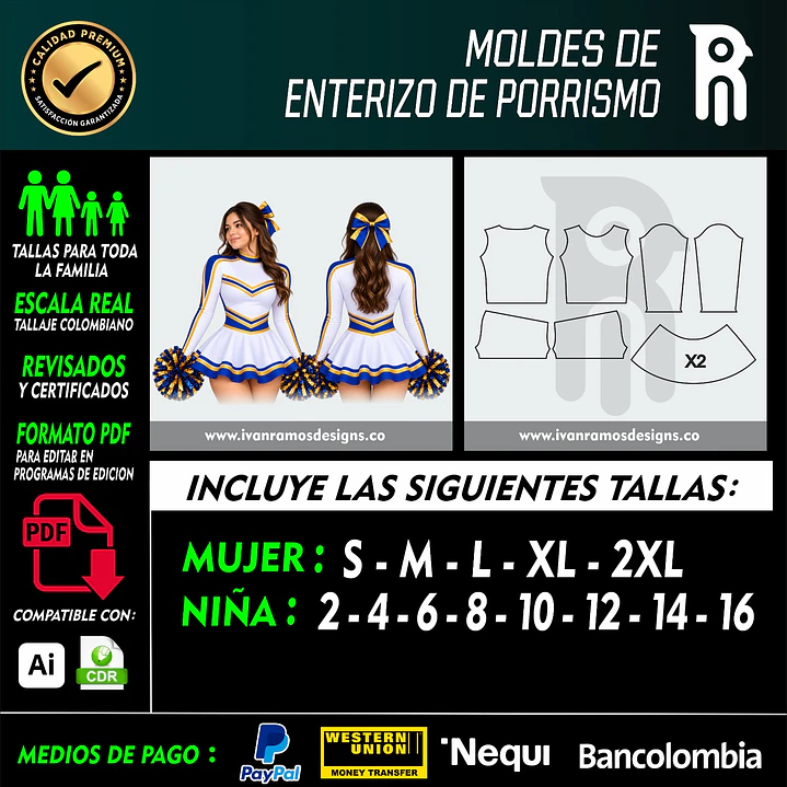 Moldes de ENTERIZO DE PORRISMO 1
