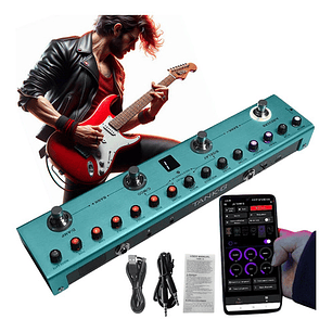 Pedalera 36 Efectos Guitarra Eléctrica Multiefectos Portátil