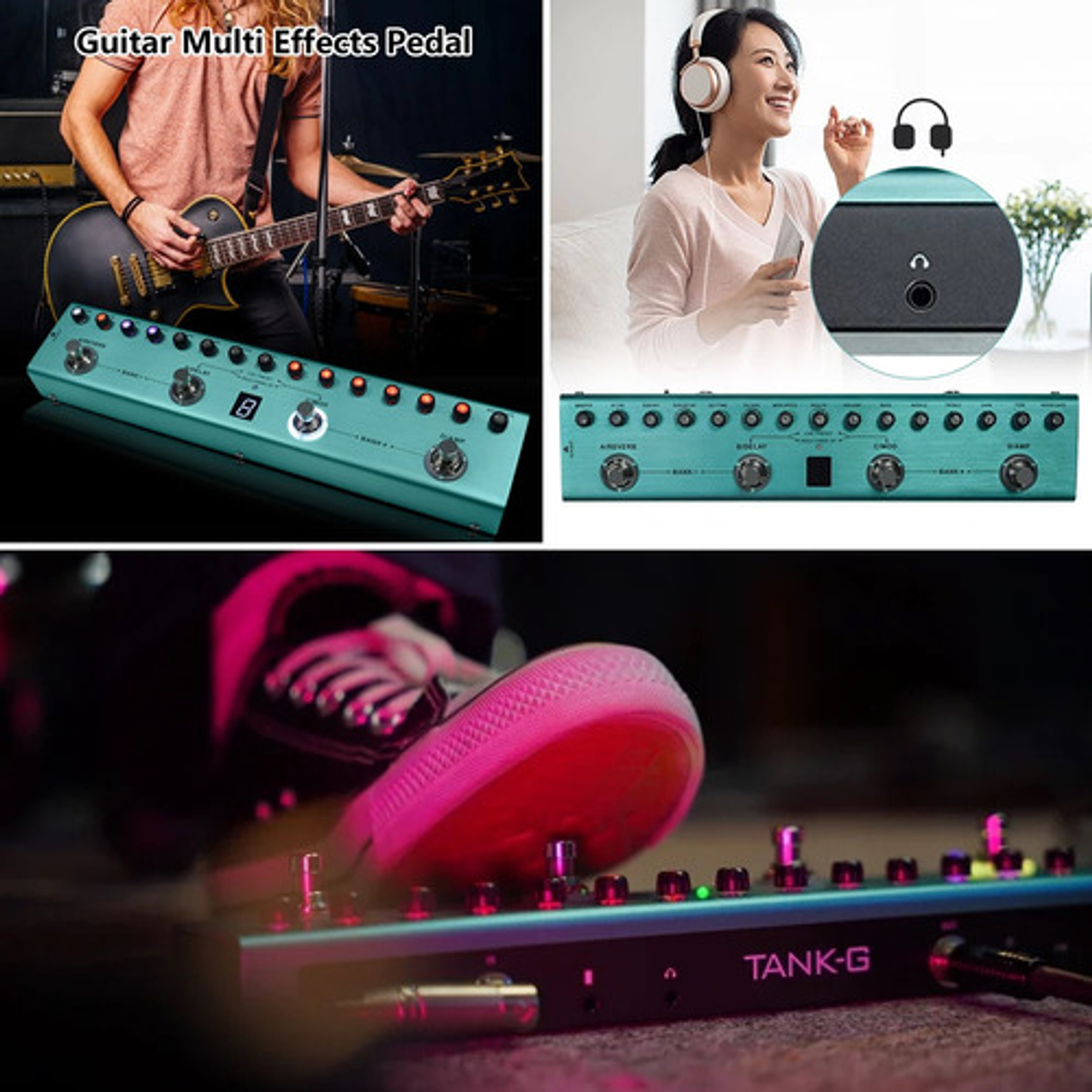 Pedalera 36 Efectos Guitarra Eléctrica Multiefectos Portátil 8