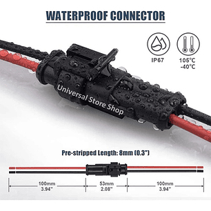 708ps Conector Terminal Impermeable Enchufe Cable Auto