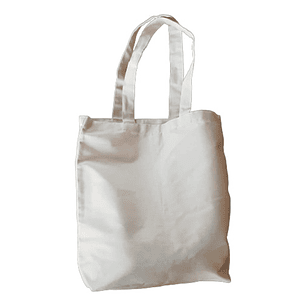 5 Bolsa Tela Lona 100% Algodón 39x37x9 Estampar Bordar / Crudo