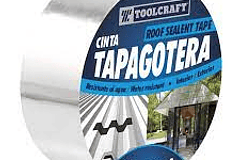 Cinta Tapagotera Toolcraft 4 X10m Negra Ref.tc5380
