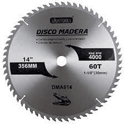 Disco Sierra Circular Uyustools 14 X 60 Dientes Dma614
