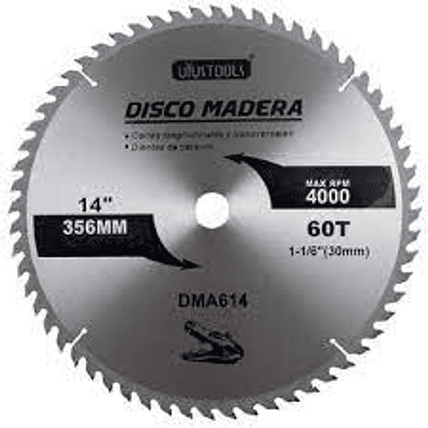 DISCO SIERRA CIRCULAR UYUSTOOLS 14 X 60 DIENTES DMA614