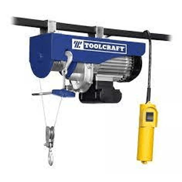 DIFERENCIAL ELECTRICA TOOLCRAFT 300/600 KG 1050W 1/4 HP REF. TC3415