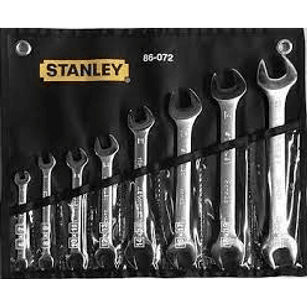JGO LLAVES FIJAS STANLEY 6-22 8 PZAS 86-072