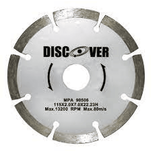 DISCO DIAMANTADO SEGMENTADO DISCOVER 4 1/2 