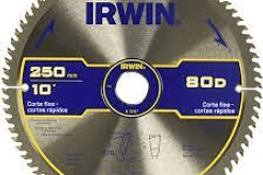 Disco Sierra Circular Irwin 10x80 Dientes Tugsteno 15187