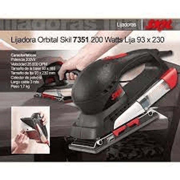Lijadora Orbital Skil 7351 200W 127V  2