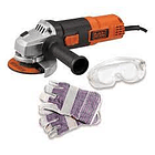 Promo B&d Pulidora 41/2 G720b3+ Gafas+guantes+estuche+10 Dis 1